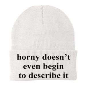 Horny Doesn’T Even Begin To Describe It Knit Cap Winter Beanie