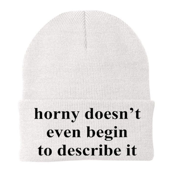 Horny Doesn’T Even Begin To Describe It Knit Cap Winter Beanie