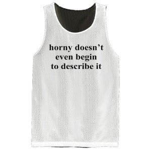 Horny Doesn’T Even Begin To Describe It Mesh Reversible Basketball Jersey Tank