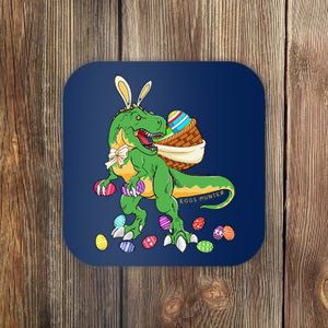 Happy Dinosaur Easter Trex Dino Lover Basket Coaster