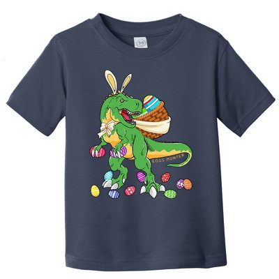 Happy Dinosaur Easter Trex Dino Lover Basket Toddler T-Shirt