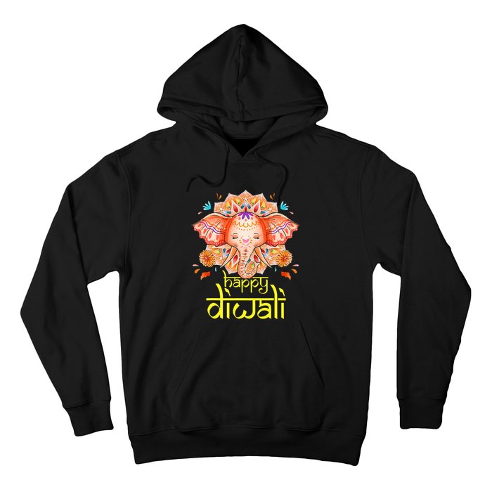 Happy Diwali Festival of Light Hindu Indian Elephant Baby Hoodie