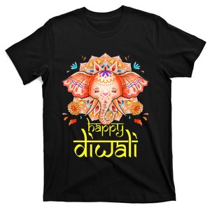 Happy Diwali Festival of Light Hindu Indian Elephant Baby T-Shirt