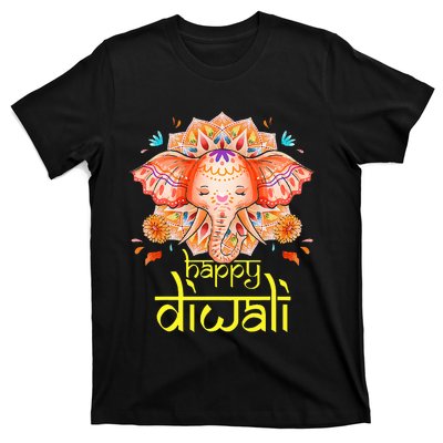 Happy Diwali Festival of Light Hindu Indian Elephant Baby T-Shirt