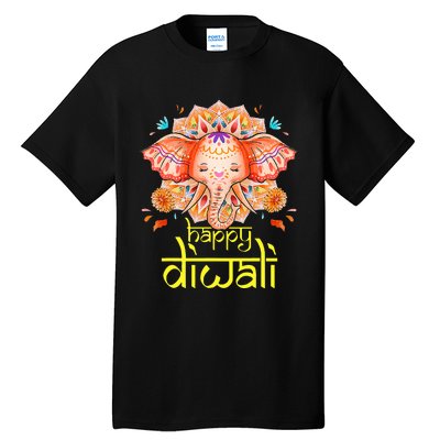 Happy Diwali Festival of Light Hindu Indian Elephant Baby Tall T-Shirt