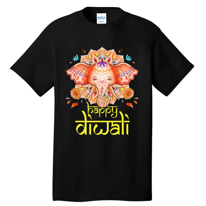 Happy Diwali Festival of Light Hindu Indian Elephant Baby Tall T-Shirt