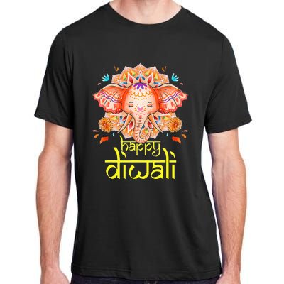 Happy Diwali Festival of Light Hindu Indian Elephant Baby Adult ChromaSoft Performance T-Shirt