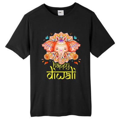 Happy Diwali Festival of Light Hindu Indian Elephant Baby Tall Fusion ChromaSoft Performance T-Shirt