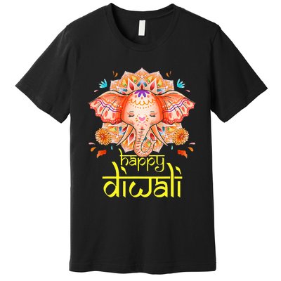 Happy Diwali Festival of Light Hindu Indian Elephant Baby Premium T-Shirt