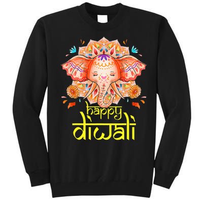 Happy Diwali Festival of Light Hindu Indian Elephant Baby Tall Sweatshirt