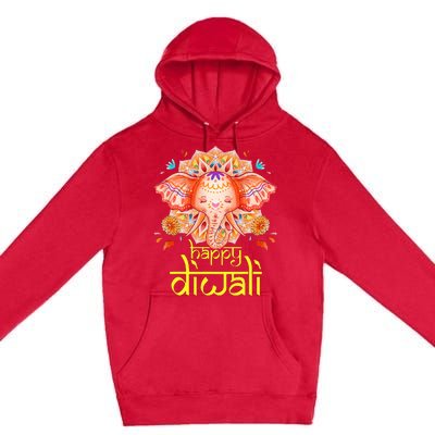 Happy Diwali Festival of Light Hindu Indian Elephant Baby Premium Pullover Hoodie