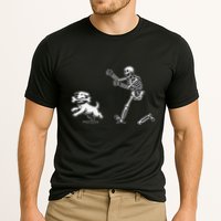Halloween Dog Funny Skeleton Skeleton Chasing Dog Gift Cooling Performance Crew T-Shirt