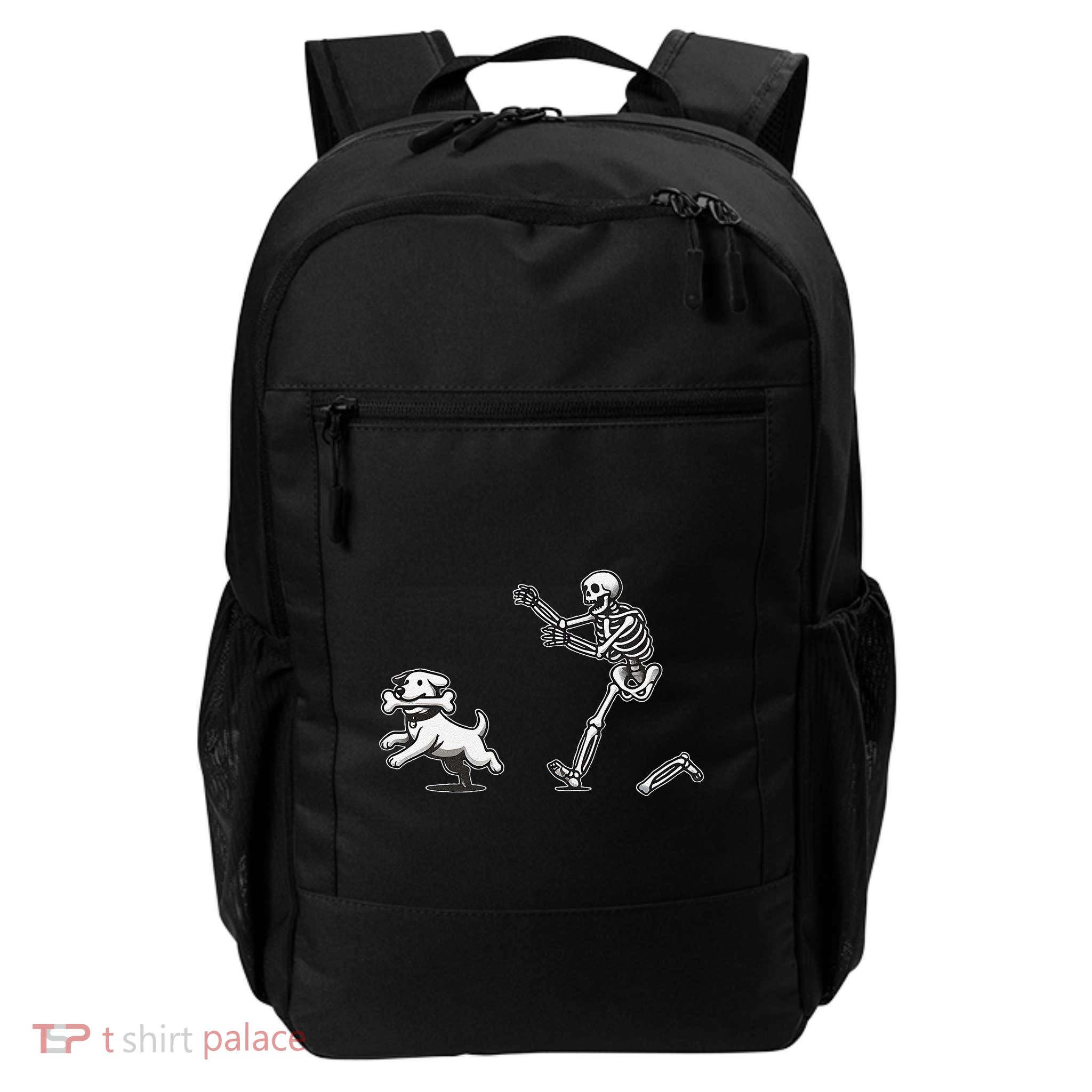 Halloween Dog Funny Skeleton Skeleton Chasing Dog Gift Backpack