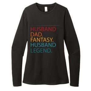 Husband Dad Fantasy Football Legend Womens CVC Long Sleeve Shirt