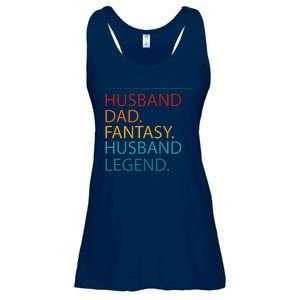 Husband Dad Fantasy Football Legend Ladies Essential Flowy Tank