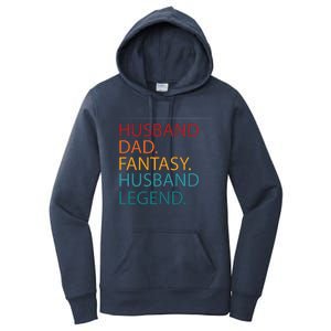 Husband Dad Fantasy Football Legend Women's Pullover Hoodie