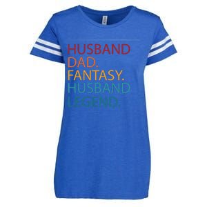 Husband Dad Fantasy Football Legend Enza Ladies Jersey Football T-Shirt