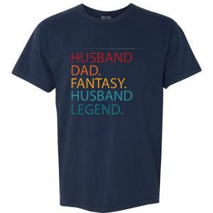 Husband Dad Fantasy Football Legend Garment-Dyed Heavyweight T-Shirt