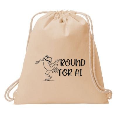 Happy Dancing Frog Drawstring Bag