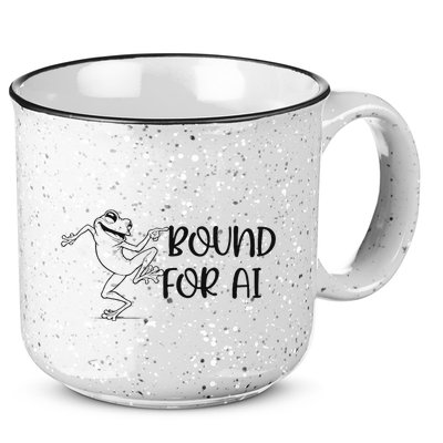 Happy Dancing Frog 15oz Campfire Ceramic Mug