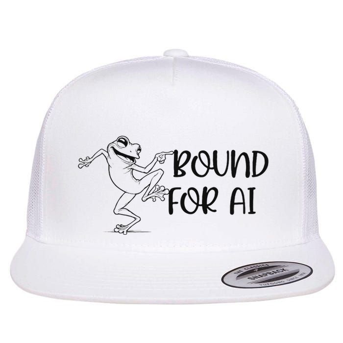 Happy Dancing Frog Flat Bill Trucker Hat