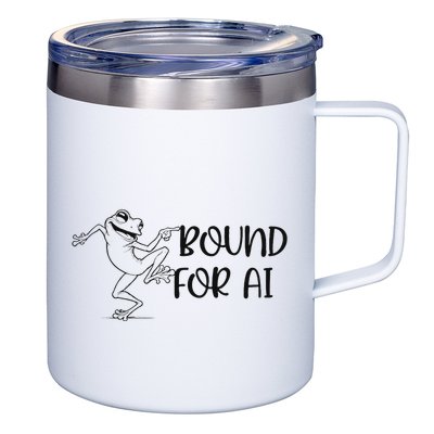 Happy Dancing Frog 12oz Stainless Steel Coffee Mug