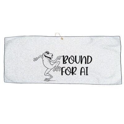 Happy Dancing Frog Large Microfiber Waffle Golf Towel