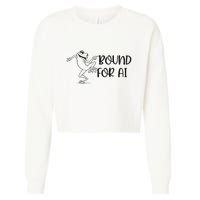 Happy Dancing Frog Cropped Pullover Crew