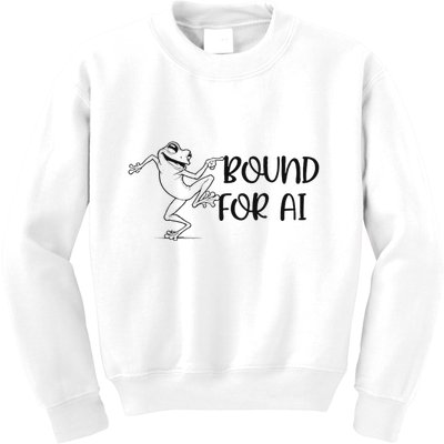 Happy Dancing Frog Kids Sweatshirt