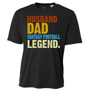 Husband Dad Fantasy Football Legend Cooling Performance Crew T-Shirt