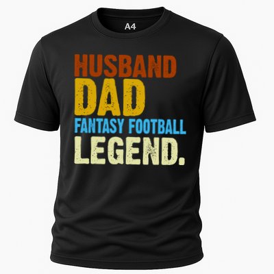 Husband Dad Fantasy Football Legend Cooling Performance Crew T-Shirt