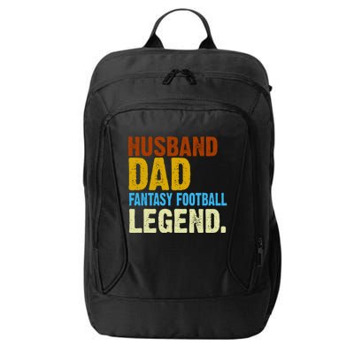 Husband Dad Fantasy Football Legend City Backpack