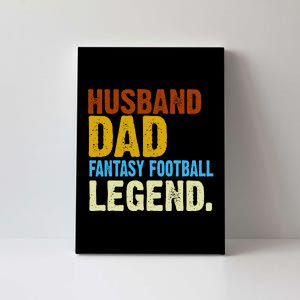 Husband Dad Fantasy Football Legend Canvas