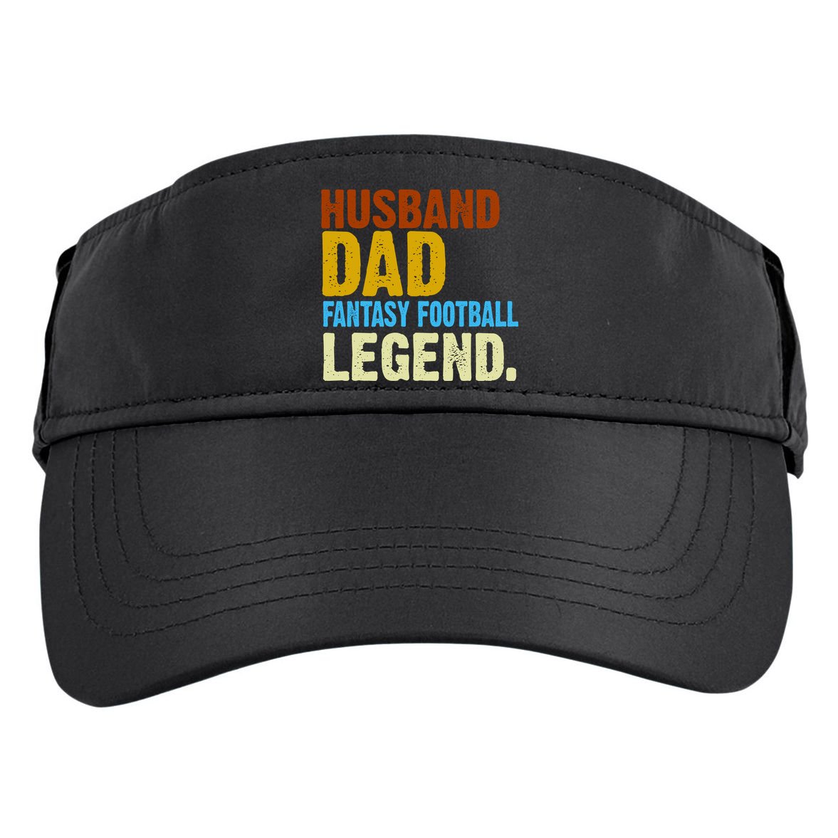 Husband Dad Fantasy Football Legend Adult Drive Performance Visor