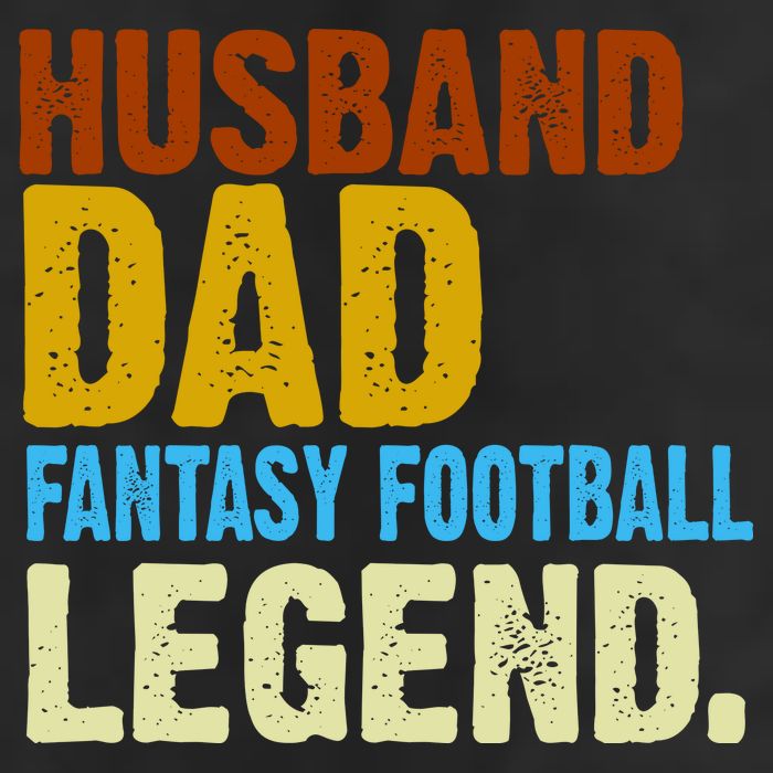 Husband Dad Fantasy Football Legend Adult Drive Performance Visor