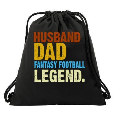 Husband Dad Fantasy Football Legend Drawstring Bag