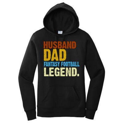 Husband Dad Fantasy Football Legend Women's Pullover Hoodie