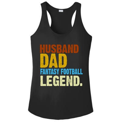 Husband Dad Fantasy Football Legend Ladies PosiCharge Competitor Racerback Tank