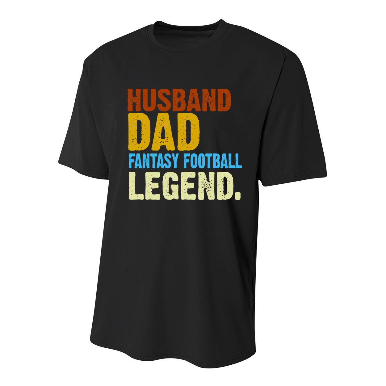 Husband Dad Fantasy Football Legend Youth Performance Sprint T-Shirt