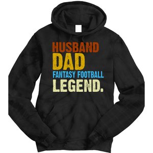 Husband Dad Fantasy Football Legend Tie Dye Hoodie