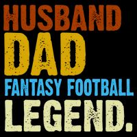 Husband Dad Fantasy Football Legend Tie-Dye T-Shirt