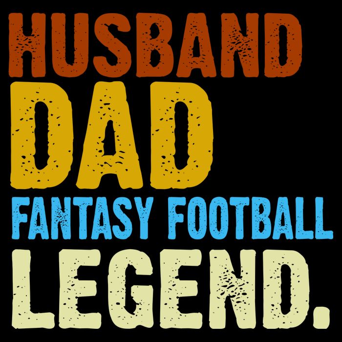 Husband Dad Fantasy Football Legend Tie-Dye T-Shirt