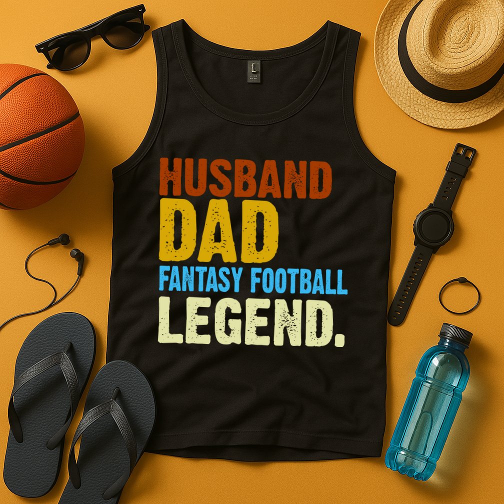 Husband Dad Fantasy Football Legend Tank Top