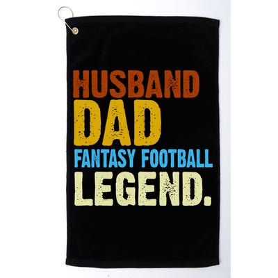 Husband Dad Fantasy Football Legend Golf Towel