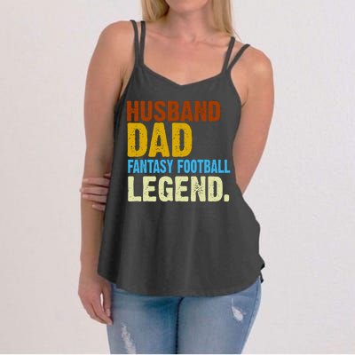 Husband Dad Fantasy Football Legend Women's Strappy Tank