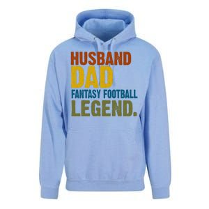 Husband Dad Fantasy Football Legend Unisex Surf Hoodie