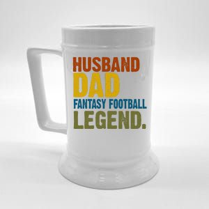 Husband Dad Fantasy Football Legend Beer Stein