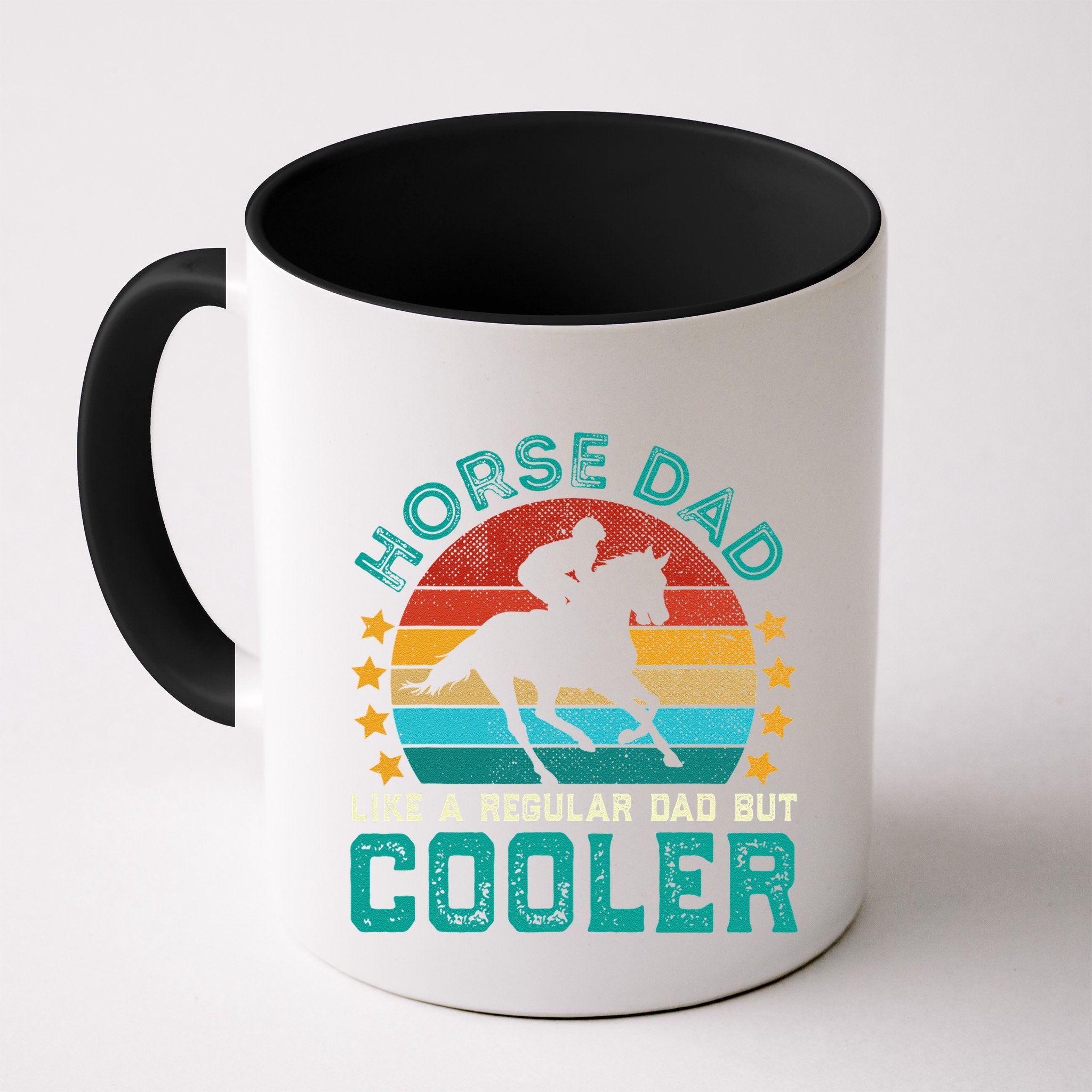 Horse Dad Funny Vintage Equestrian Jockey Fathers Day Mug