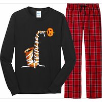 Halloween Design For Saxophone Player Halloween Party Long Sleeve Pajama Set