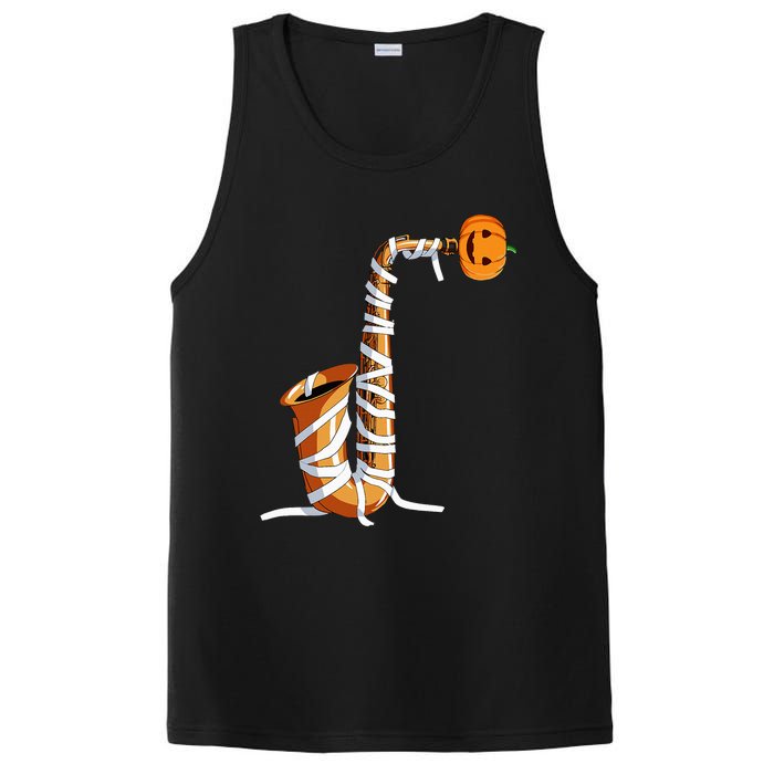 Halloween Design For Saxophone Player Halloween Party PosiCharge Competitor Tank